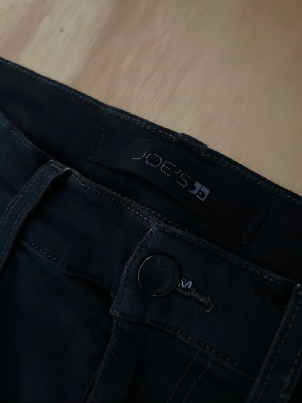 Classic Joe’s Black Straight-Leg Jeans